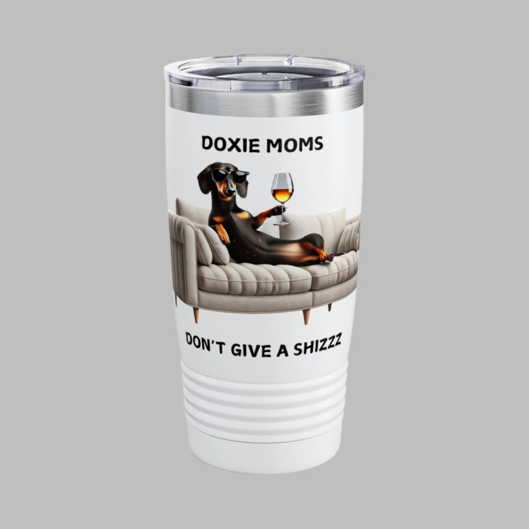 Doxie Moms Don't Give A Shizzz Tumbler