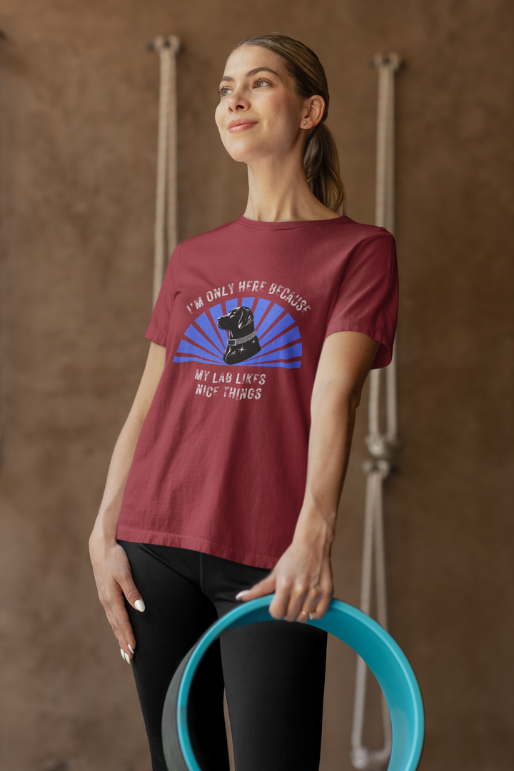 I'm Only Here Because My Lab T-Shirt