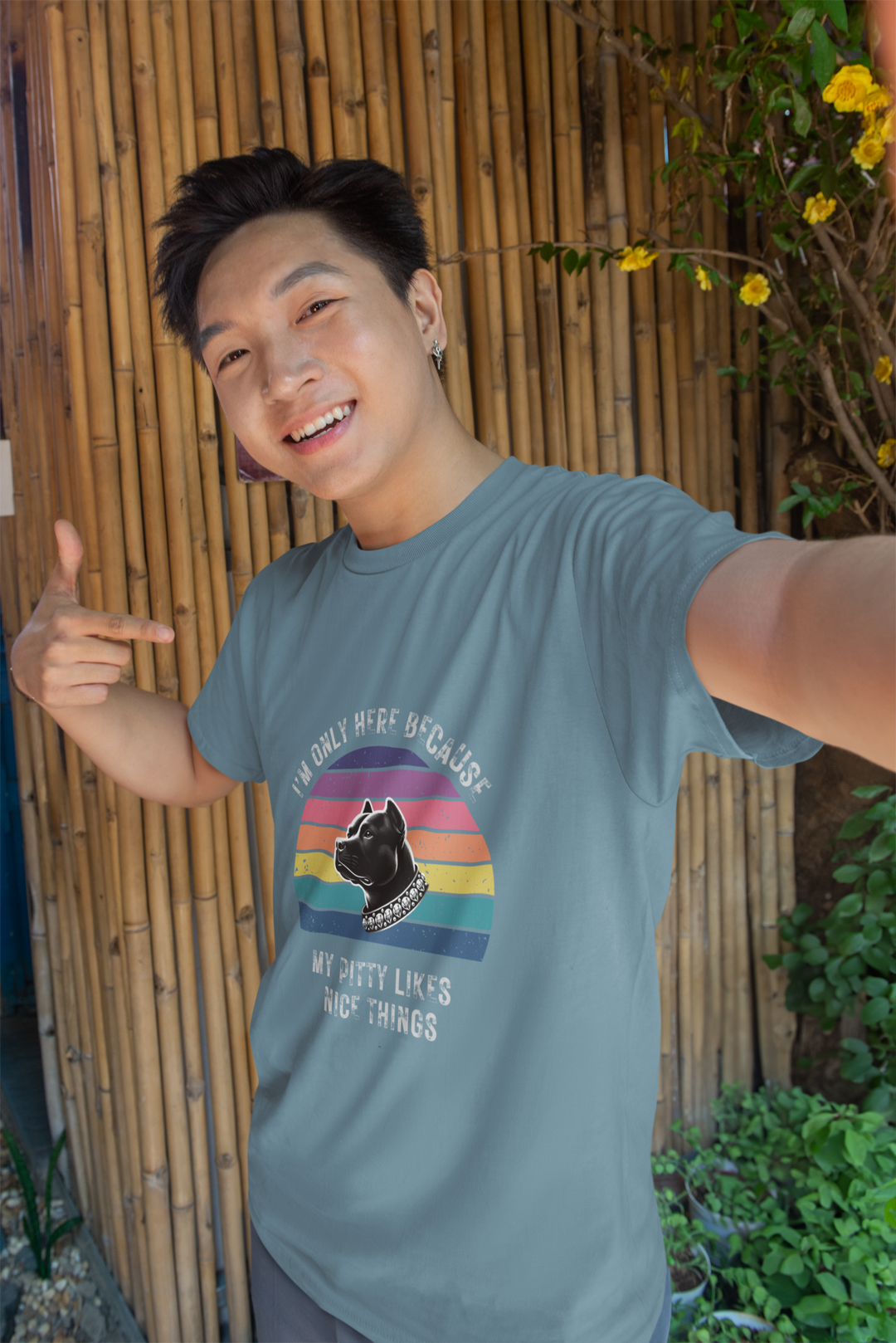 I'm Only Here Because My Pitty (sun) T-Shirt