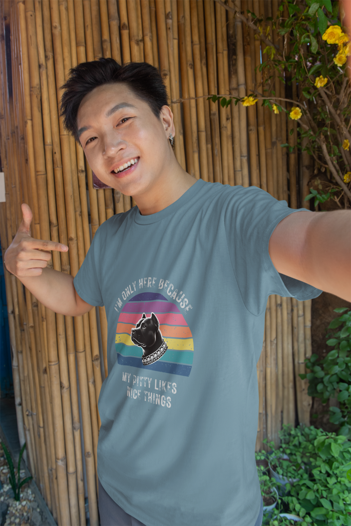 I'm Only Here Because My Pitty (sun) T-Shirt