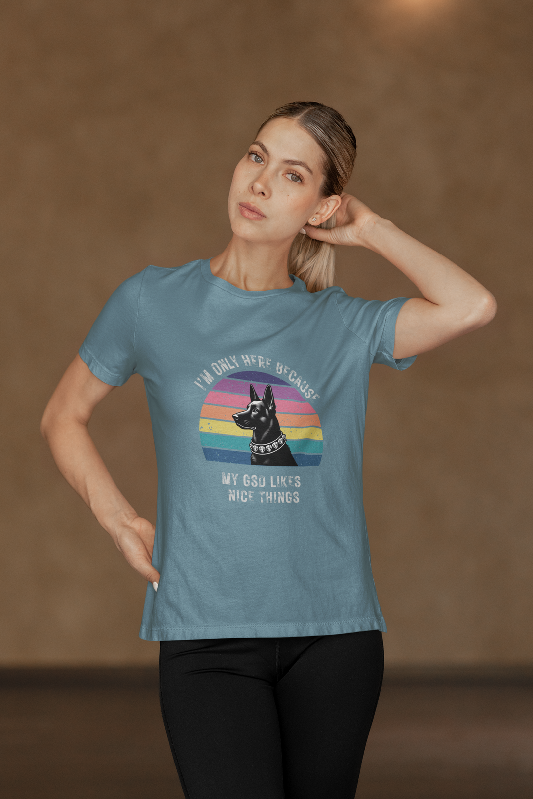 I'm Only Here Because My GSD (sun) T-Shirt