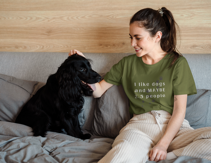 I like dogs and MAYBE 2.5 People T-Shirt