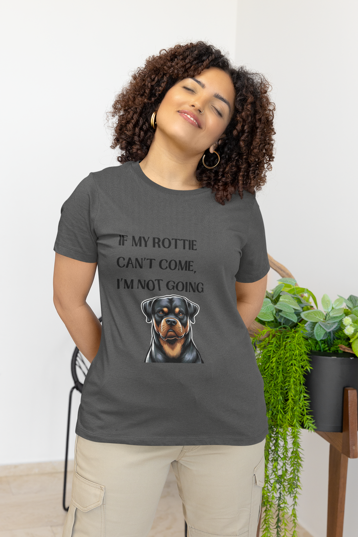 If My Rottie Can't Come T-Shirt