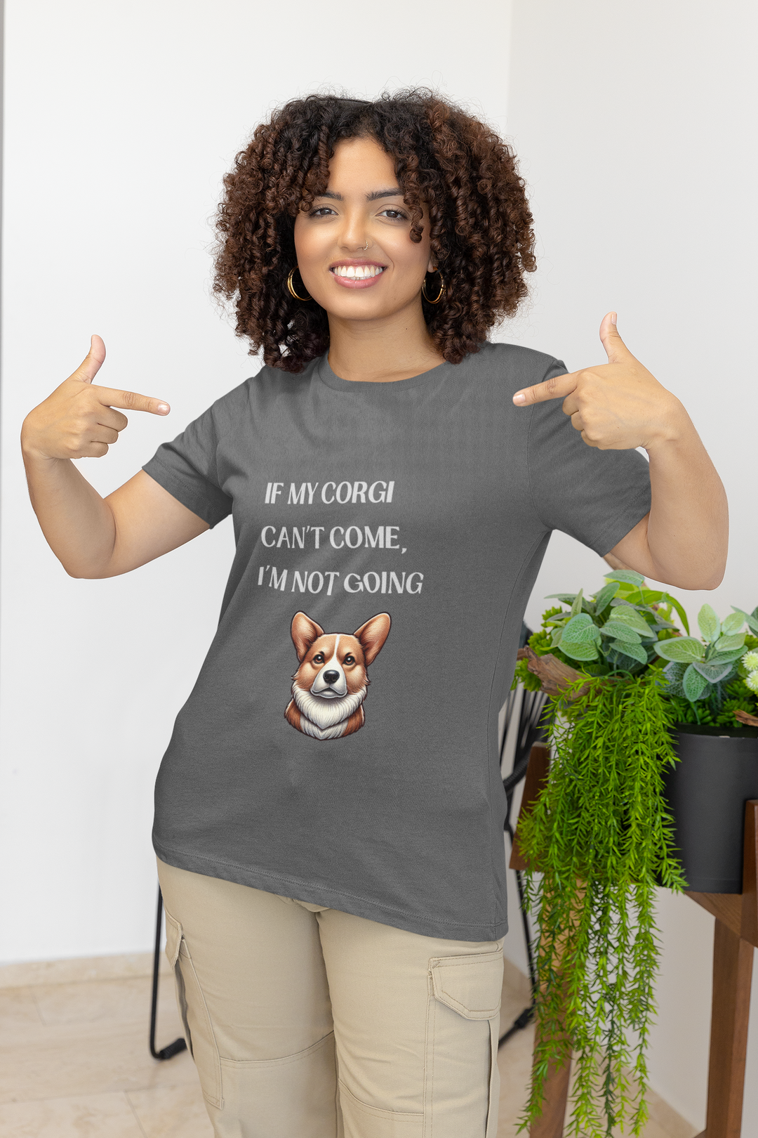 If My Corgi Can't Come T-Shirt