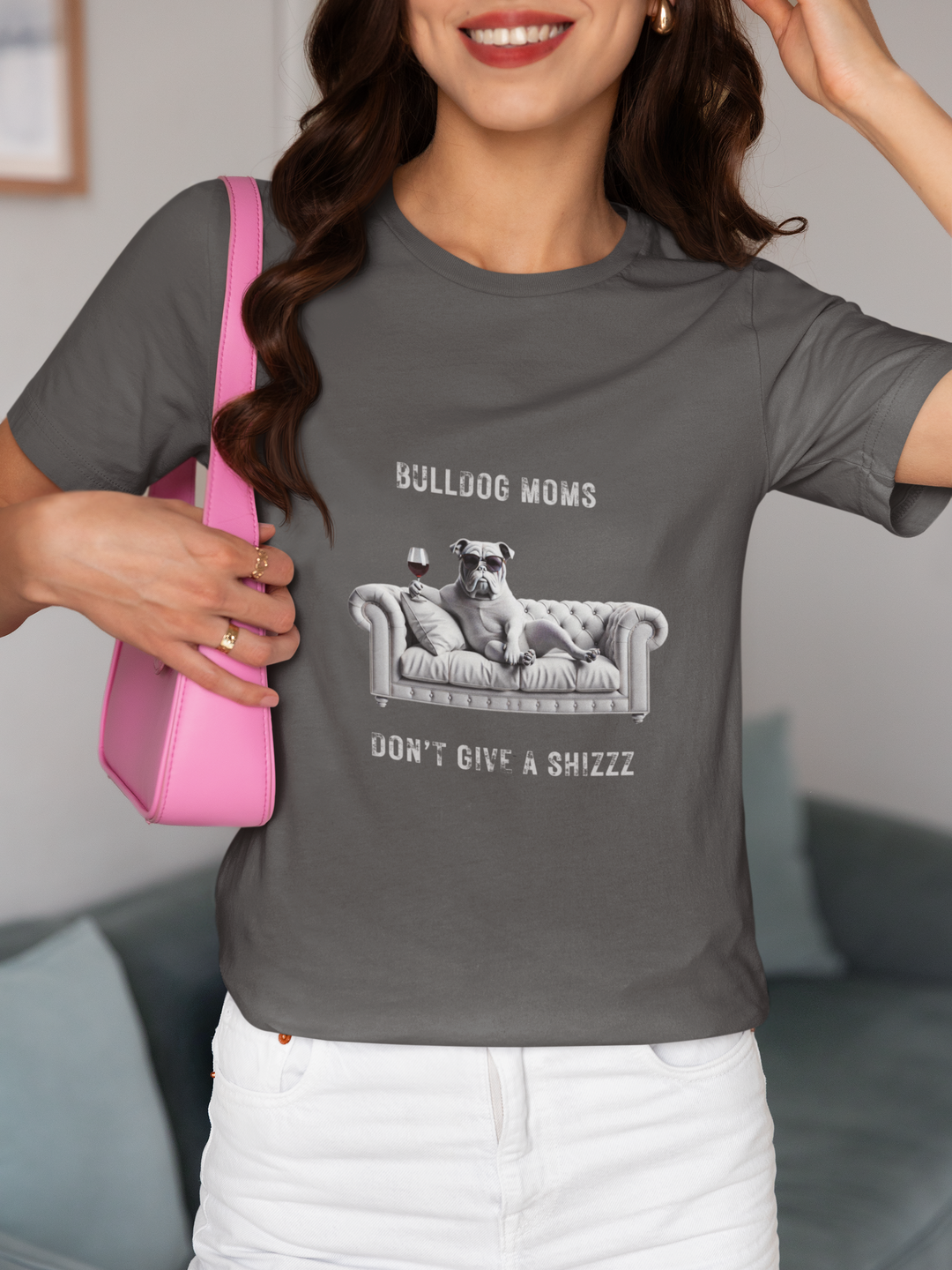 Bulldog Moms Don't Give A Shizzz T-Shirt