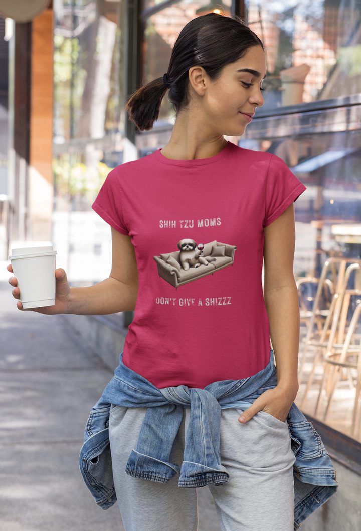 Shih Tzu Moms Don't Give A Shizzz T-Shirt