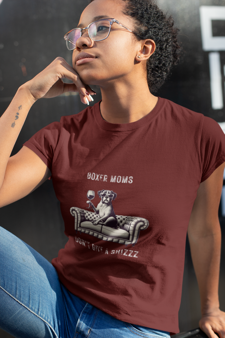 Boxer Moms Don't Give A Shizzz T-Shirt