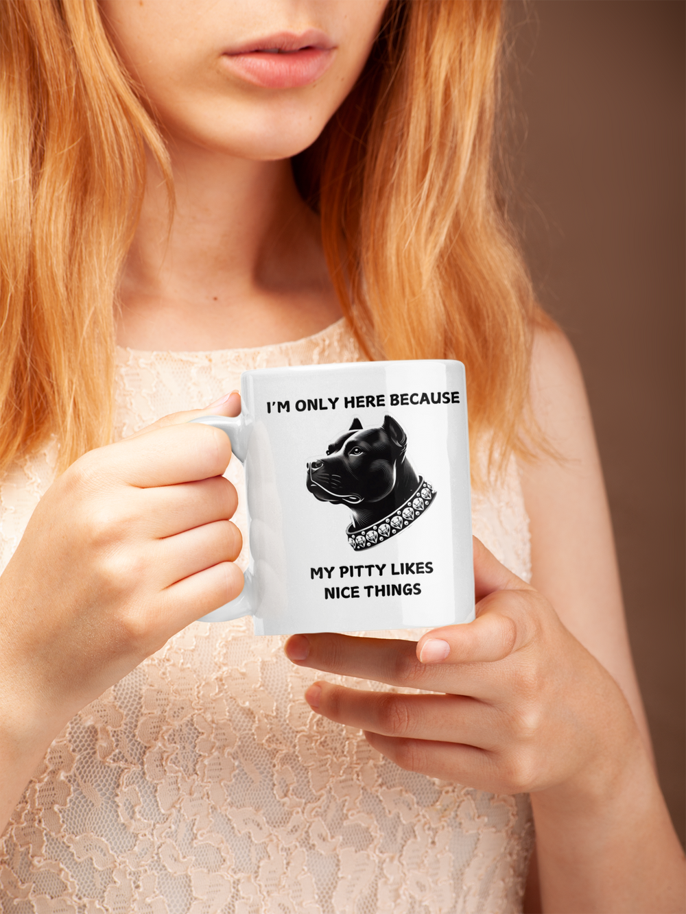 funny pitbull mug