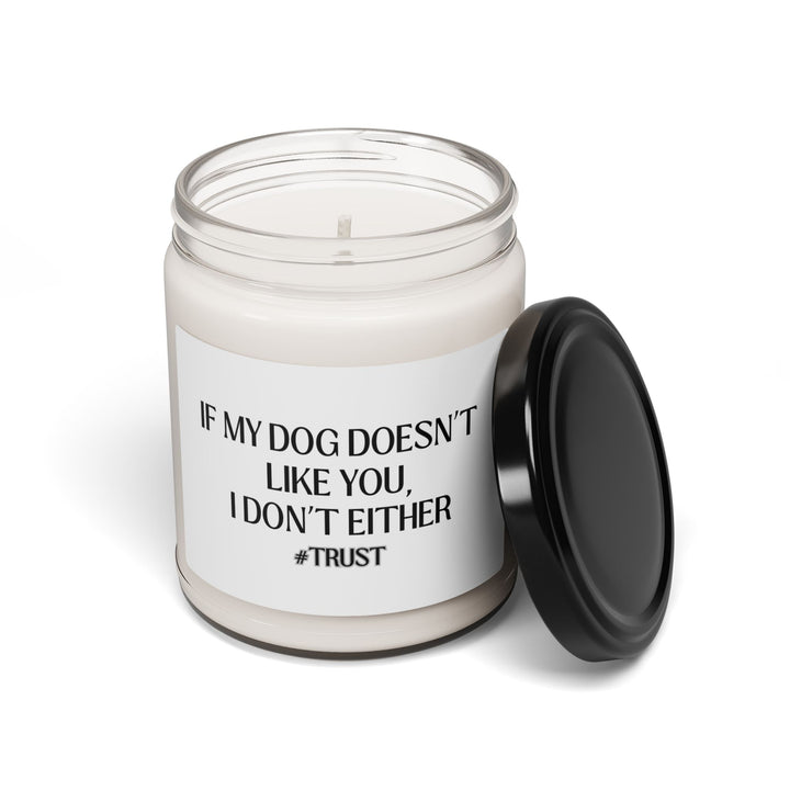 Funny dog candle