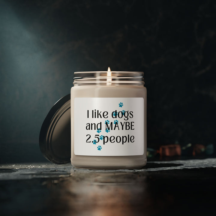 funny dog lover candle