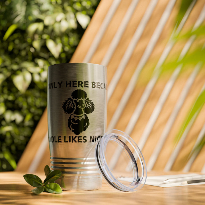 Poodle themed tumbler