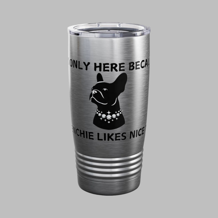 Frenchie themed tumbler