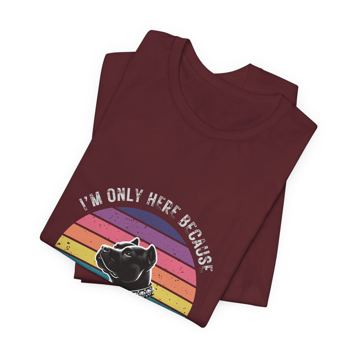 I'm Only Here Because My Pitty (sun) T-Shirt